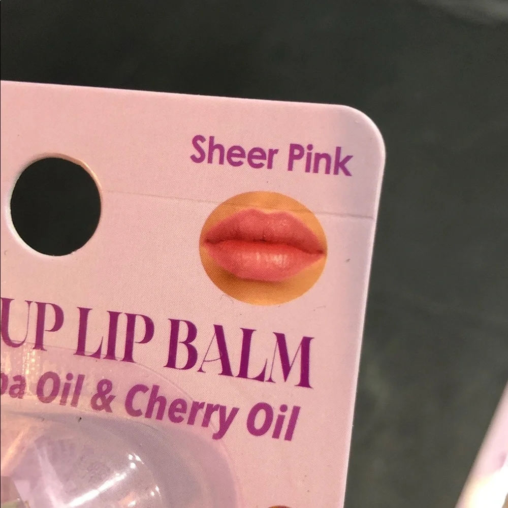 Jojoba and‎ Cherry oil sheer pink sheer nude sheer mauve glow up lip balms 3pack